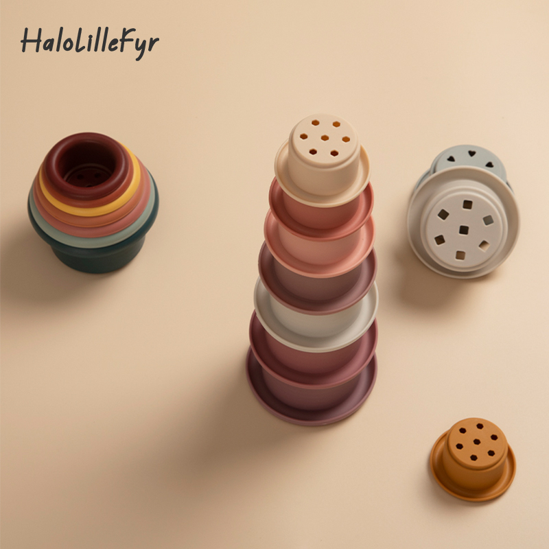 Baby Food Nestum - Baby Siliconen Stapelbekers Speelgoed BPA Gratis