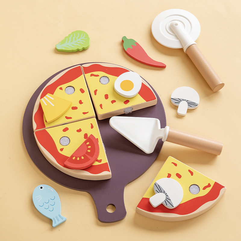 Baby Food Under 1 Year - Pizza-snijspeelgoed voor kinderen Montessori Pretend Play