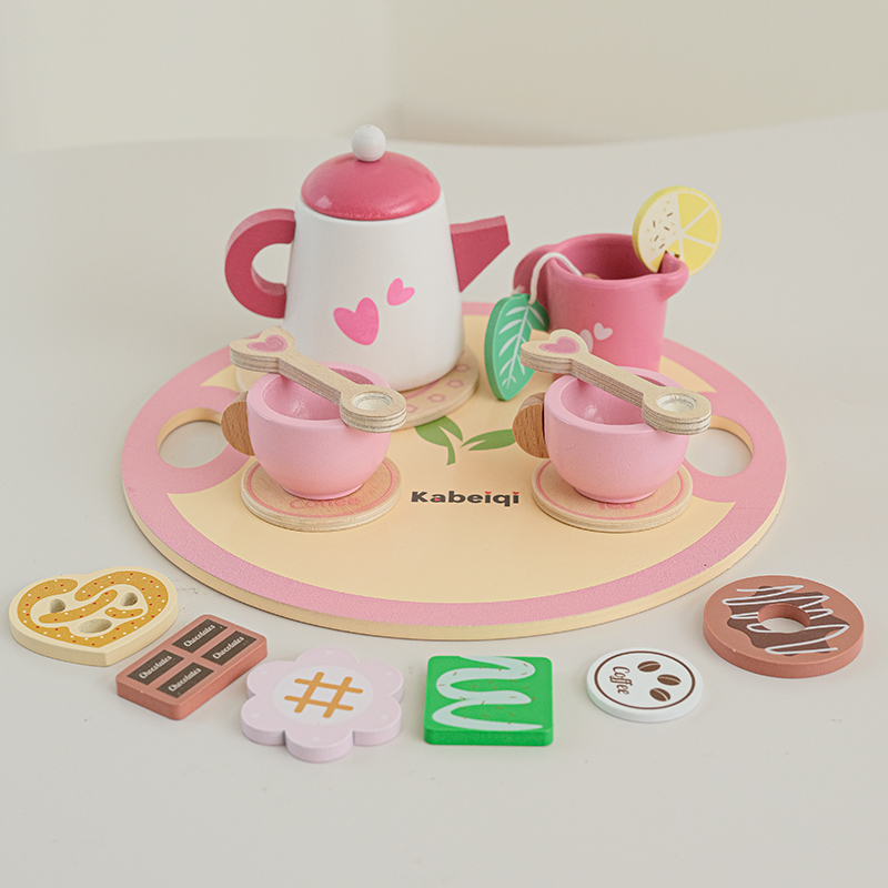 Baby Food Under 1 Year - Houten theeservies voor kleine meisjes Houten