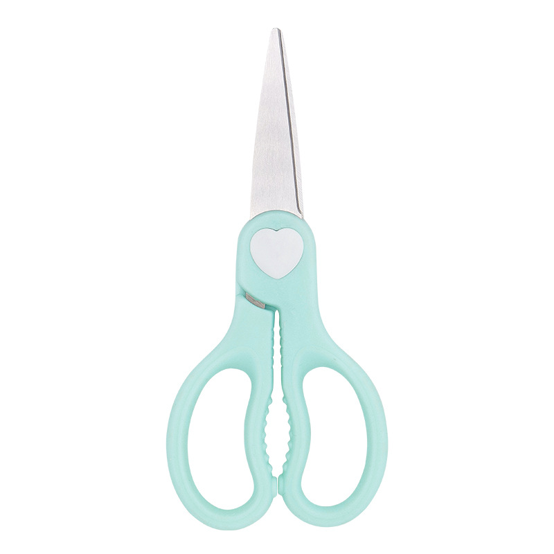 Baby Food Scissors - Roestvrijstalen mes Kinderen aanvullende voedselschaar PP-handgreep
