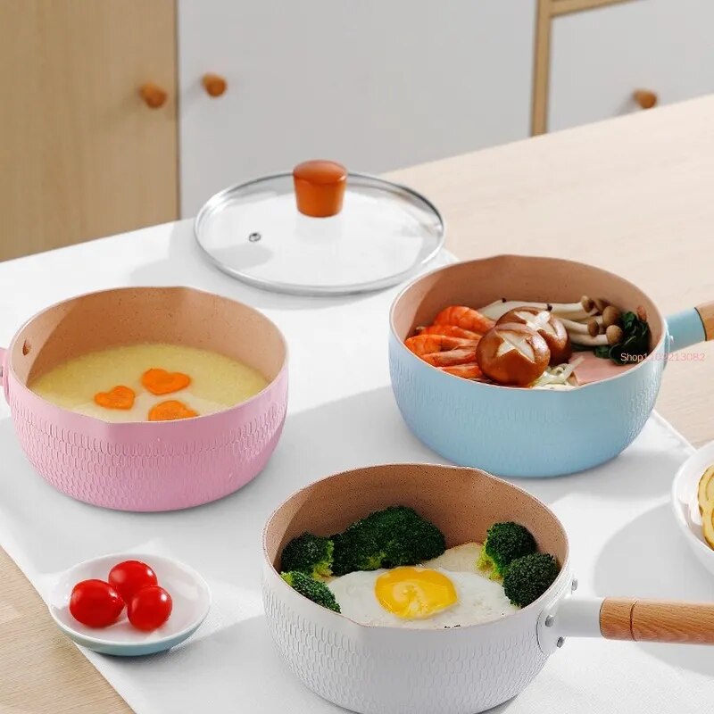 Baby Food With Iron - Sneeuwpan Kleine Melkpot Noodle Non-stick Huishoudelijke