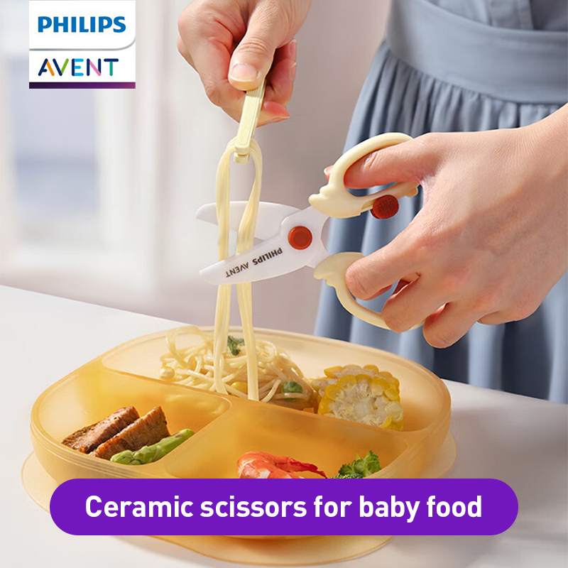 Baby Food Scissors - Avent Babyvoedingsschaar Veilig afgerond mes en