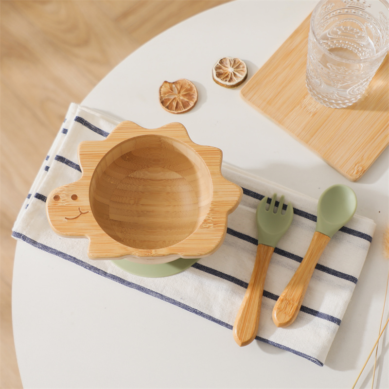 Baby Houten Servies Set Dinosa - Silicone Suction Bowl recensie en prijs