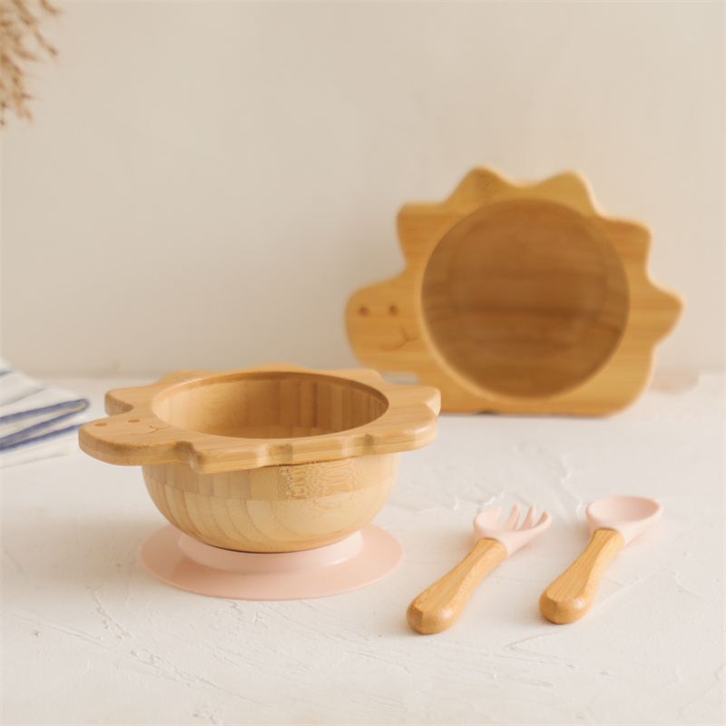 Baby Houten Servies Set Dinosa - Silicone Suction Bowl recensie en prijs