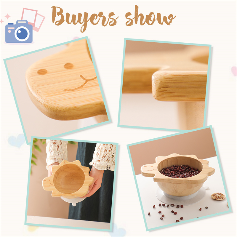 Baby Houten Servies Set Dinosa - Silicone Suction Bowl recensie en prijs