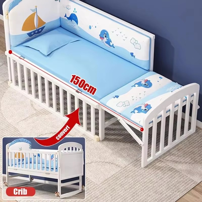 Massief houten 3-in-1 babybedj - Baby Food Nestum recensie en prijs
