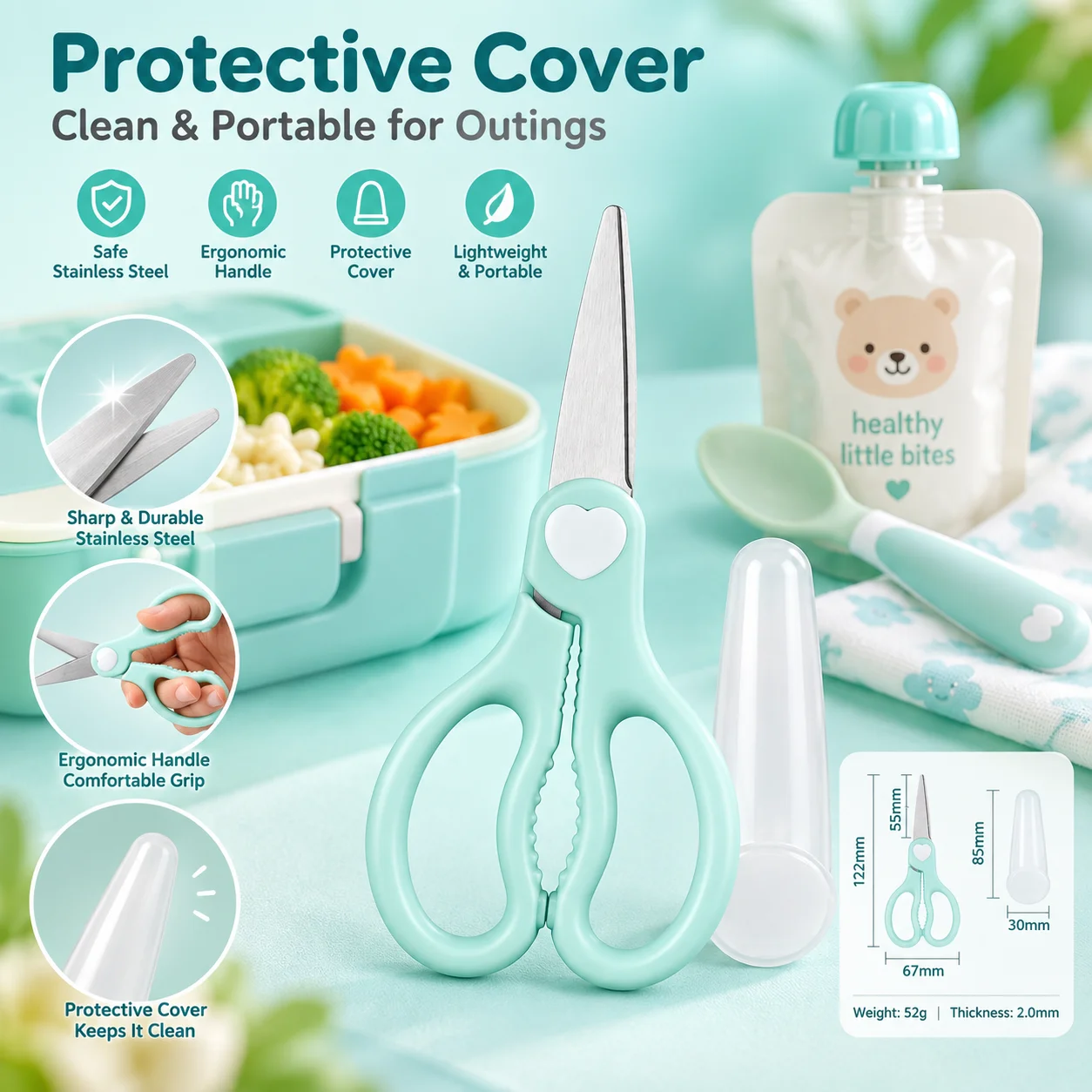 Draagbare schaar voor babyvoed - Baby Food Scissors recensie en prijs