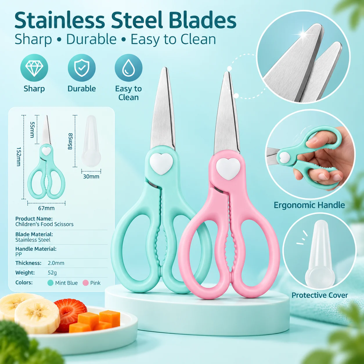 Draagbare schaar voor babyvoed - Baby Food Scissors recensie en prijs