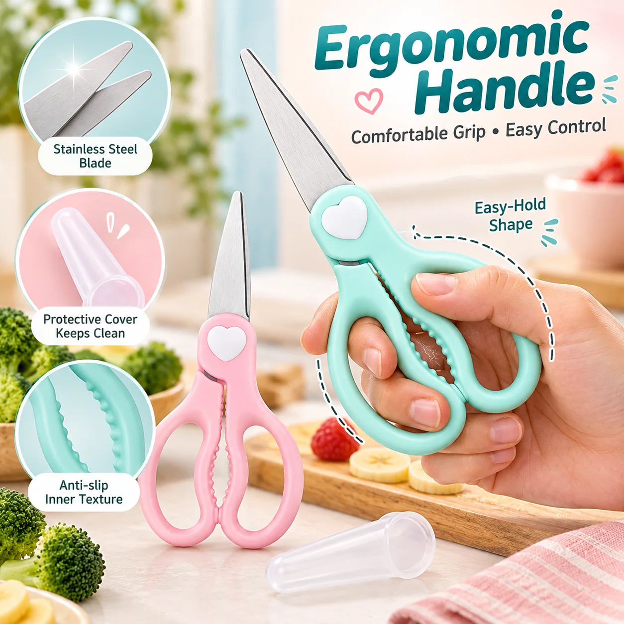 Draagbare schaar voor babyvoed - Baby Food Scissors recensie en prijs
