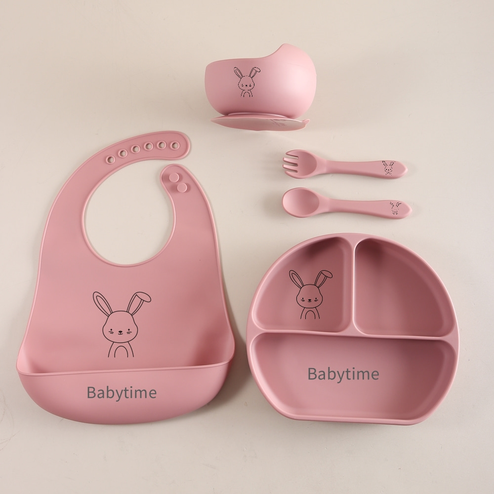 5-delige set babybestek met ko - Silicone Suction Bowl recensie en prijs