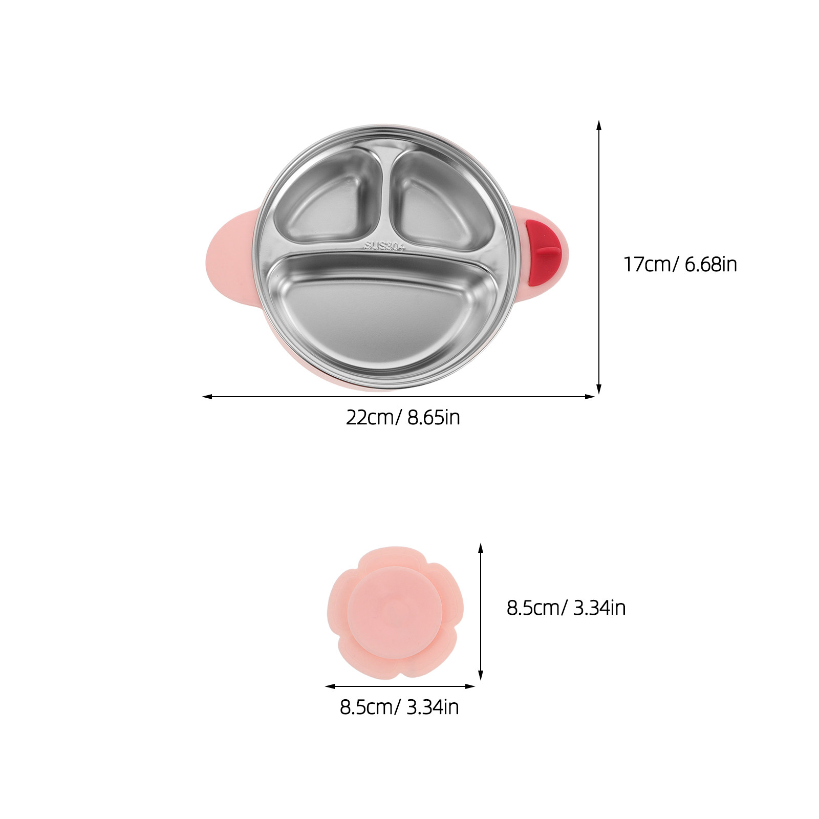 Babyvoedingsschalen, roestvrij - Plate Suction Toddler recensie en prijs