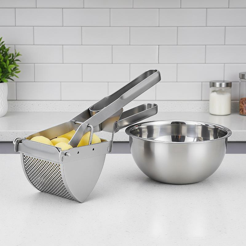 Aardappelstamper van roestvrij - Baby Food With Iron recensie en prijs